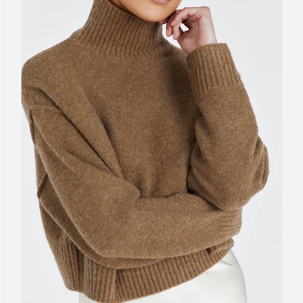 DISSH Cleo Cropped Choc Sweater, XS